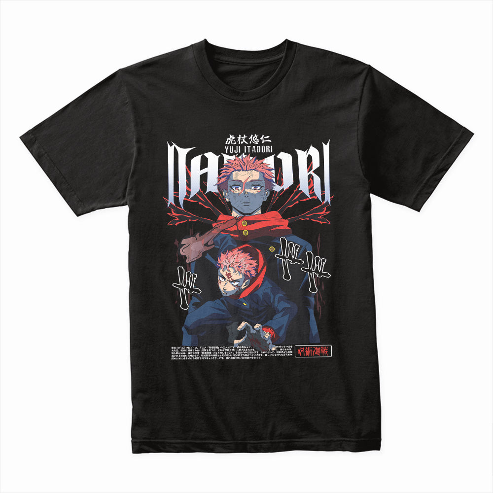 Yuji Itadori & Sukuna Cursed Energy T-Shirt – Jujutsu Kaisen Anime Power