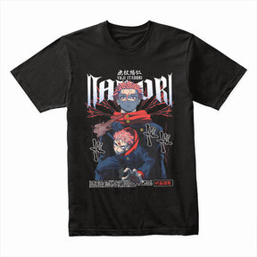 Yuji Itadori & Sukuna Cursed Energy T-Shirt – Jujutsu Kaisen Anime Power