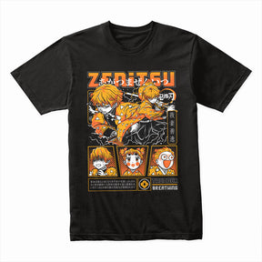 Zenitsu Agatsuma Thunder Breathing T-Shirt – Electrifying Anime Manga Design