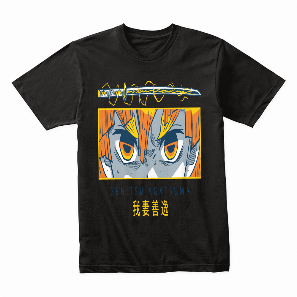 Zenitsu Agatsuma Thunder Breath T-Shirt – Anime-Inspired Design