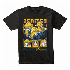 Zenitsu Agatsuma Thunder Breathing Anime Graphic T-Shirt – Dynamic Manga Design