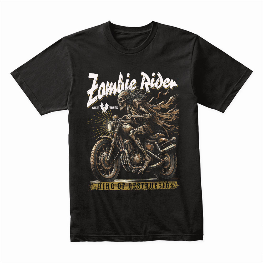 Zombie Rider – King of Destruction Biker T-Shirt