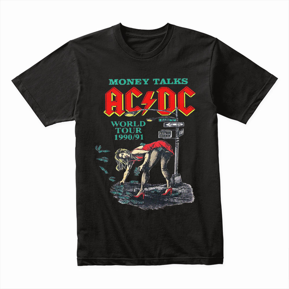 AC/DC "Money Talks" 1990/91 World Tour Vintage Graphic T-Shirt