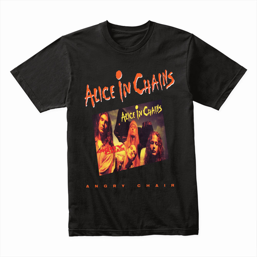Alice in Chains "Angry Chair" Vintage Band T-Shirt – 90s Grunge Rock Merch