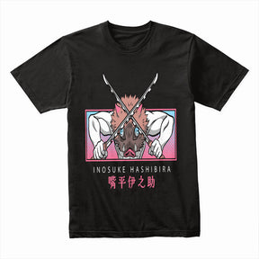 Demon Slayer Inosuke Hashibira T-Shirt – Bold Samurai Beast Breathing Anime Tee