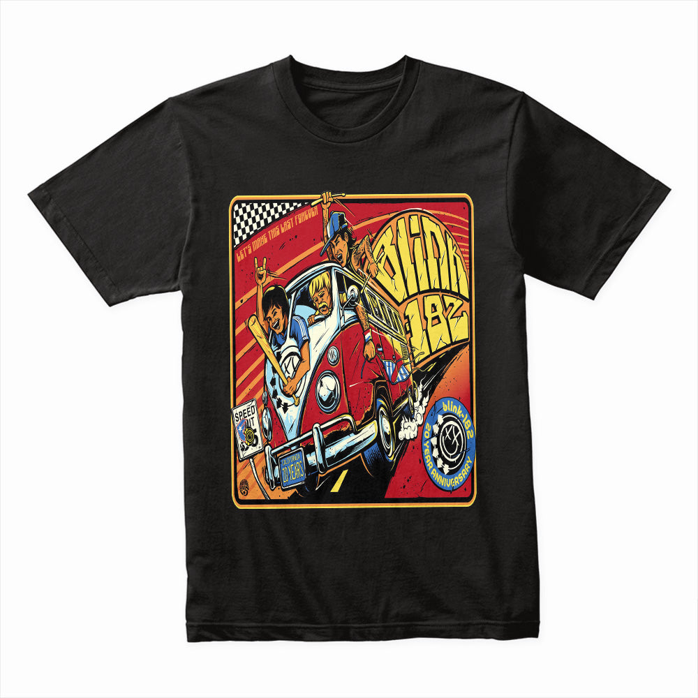 Blink-182 Road Trip T-Shirt – Retro Punk Rock Tour Tee