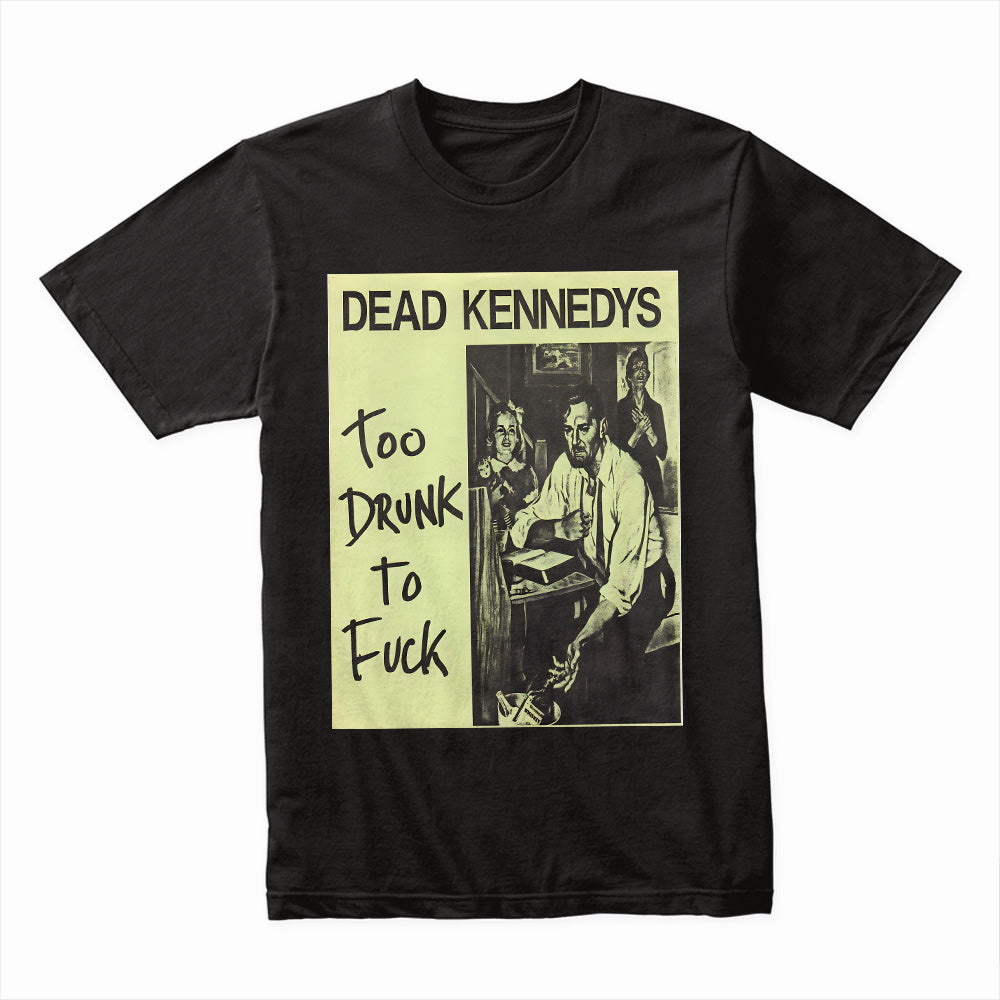 Dead Kennedys Too Drunk to F*** Vintage Album Cover T-Shirt