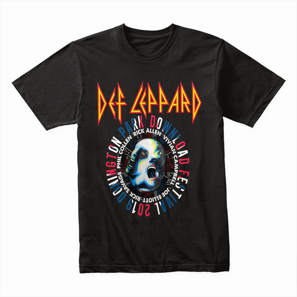 Def Leppard Download Festival 2019 T-Shirt – Donington Park Rock Concert Tee