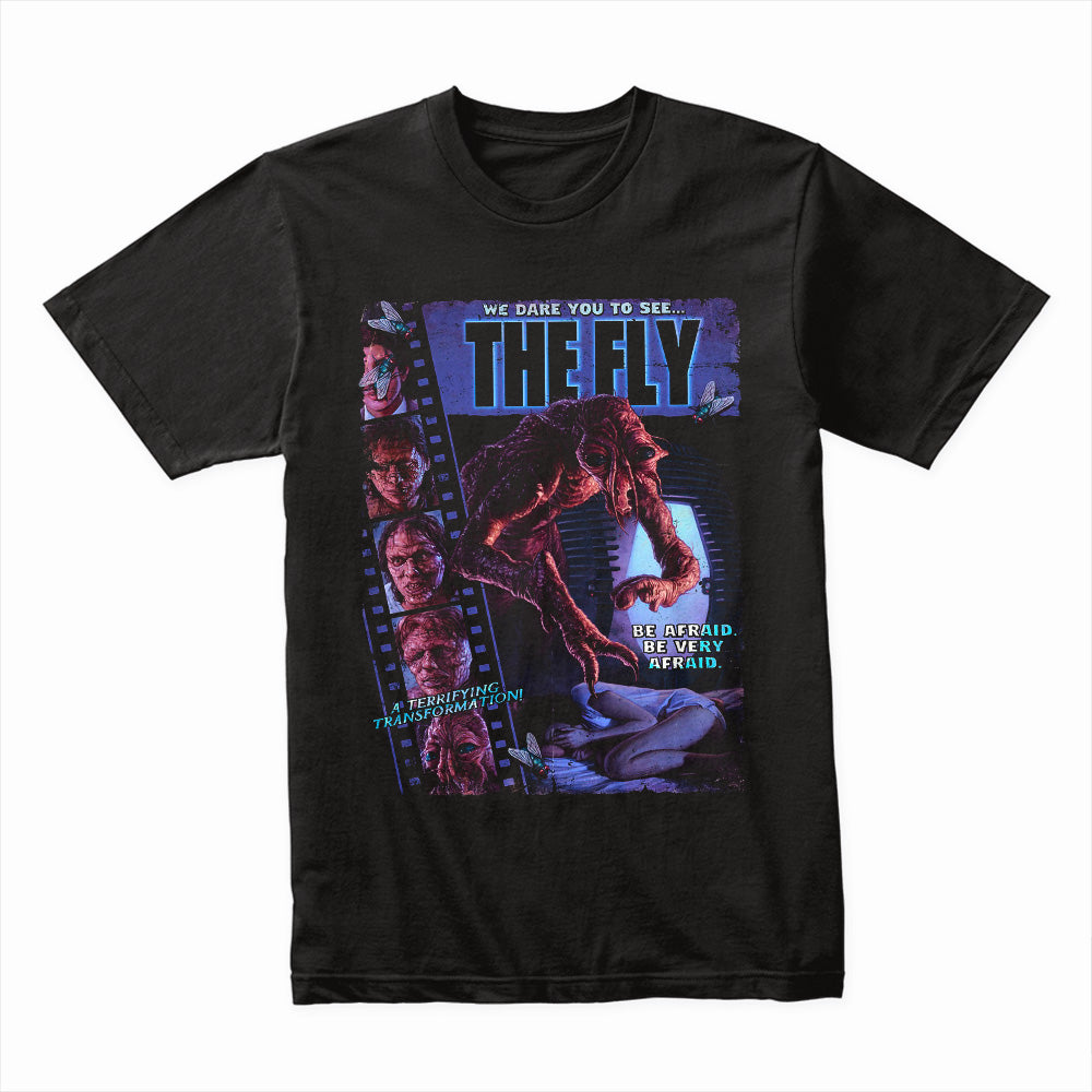 The Fly Horror T-Shirt – Classic Sci-Fi Body Horror Transformation Design