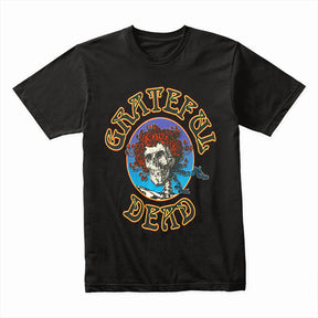Grateful Dead "Skull & Roses" Classic Vintage Rock T-Shirt