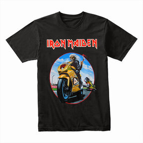 Iron Maiden Eddie Moto Racer T-Shirt – Heavy Metal Speed Demon Tee
