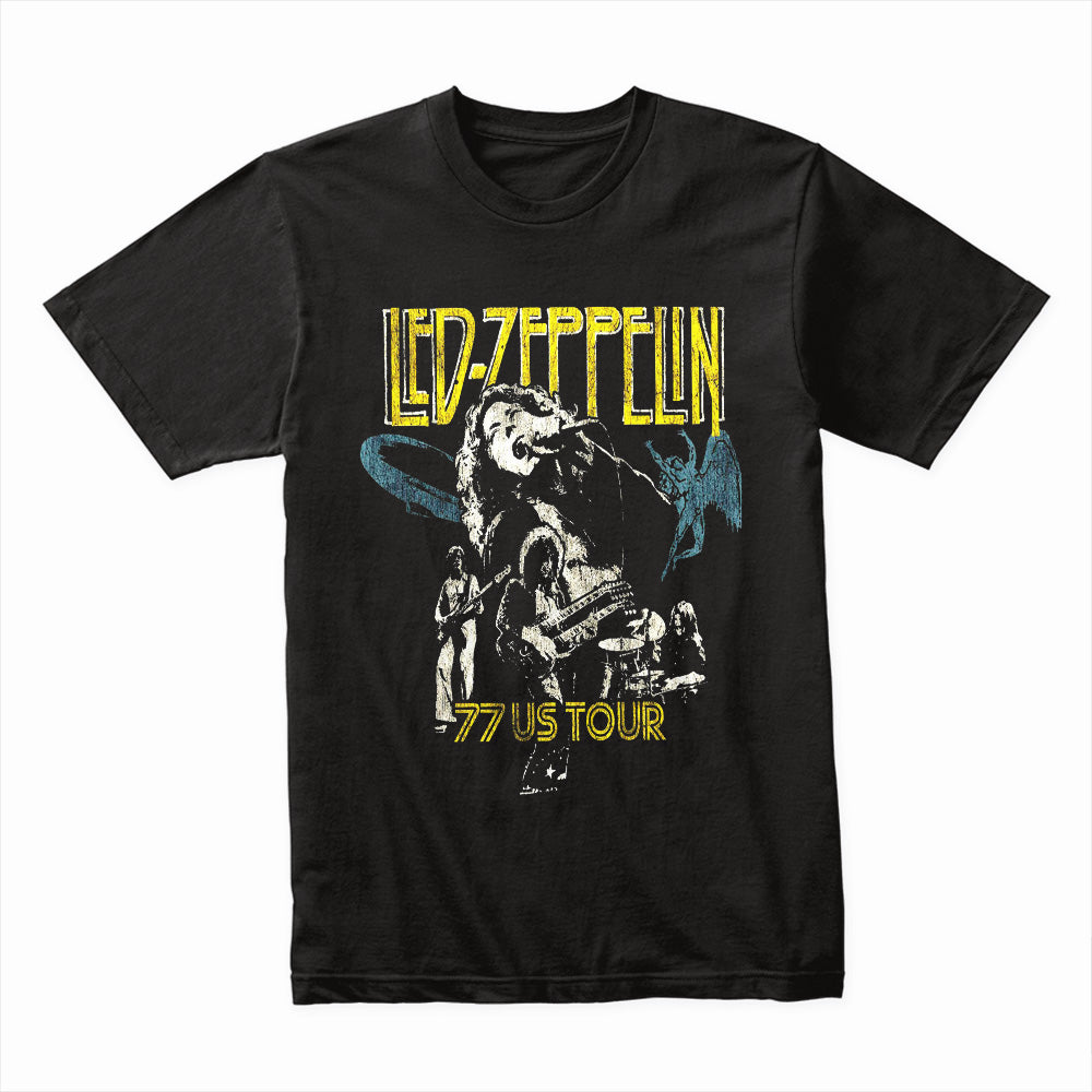 Led Zeppelin 1977 US Tour T-Shirt – Vintage Concert Tribute