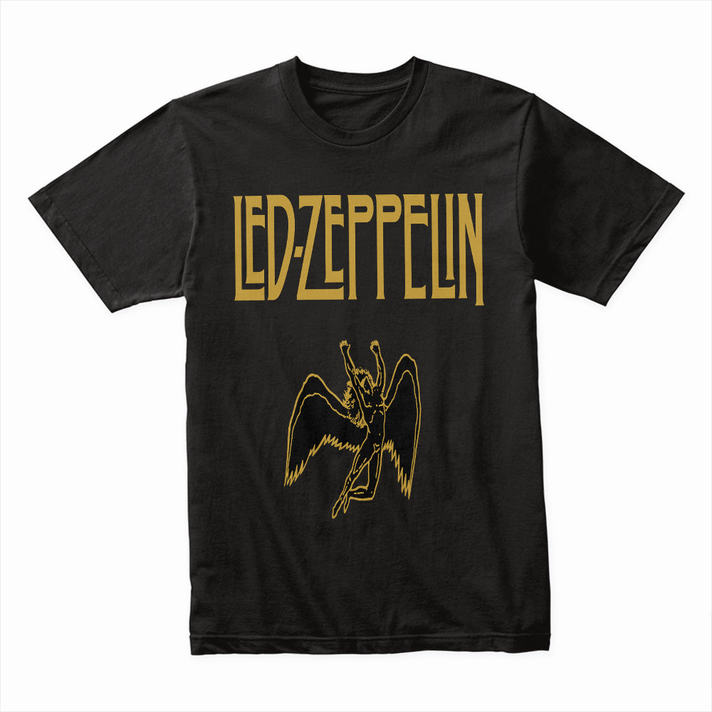 Classic Led Zeppelin T-Shirt – Iconic Band Logo & Angelic Figure