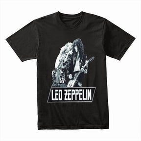Led Zeppelin Classic Rock Duo T-Shirt – Iconic Live Performance Tribute