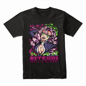 Mitsuri Kanroji "Flames of Love" T-Shirt – Bold Demon Slayer Streetwear