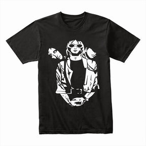 Nirvana Minimalist Stencil T-Shirt – Grunge Rock Tribute