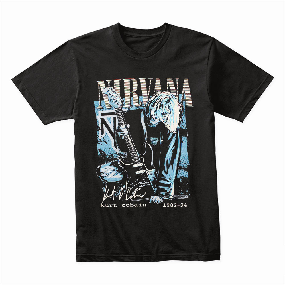 Kurt Cobain Tribute T-Shirt – Nirvana Grunge Rock Legend