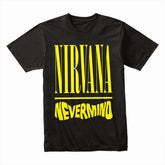 Nirvana "Nevermind" Minimalist Logo T-Shirt – Classic Grunge Tribute