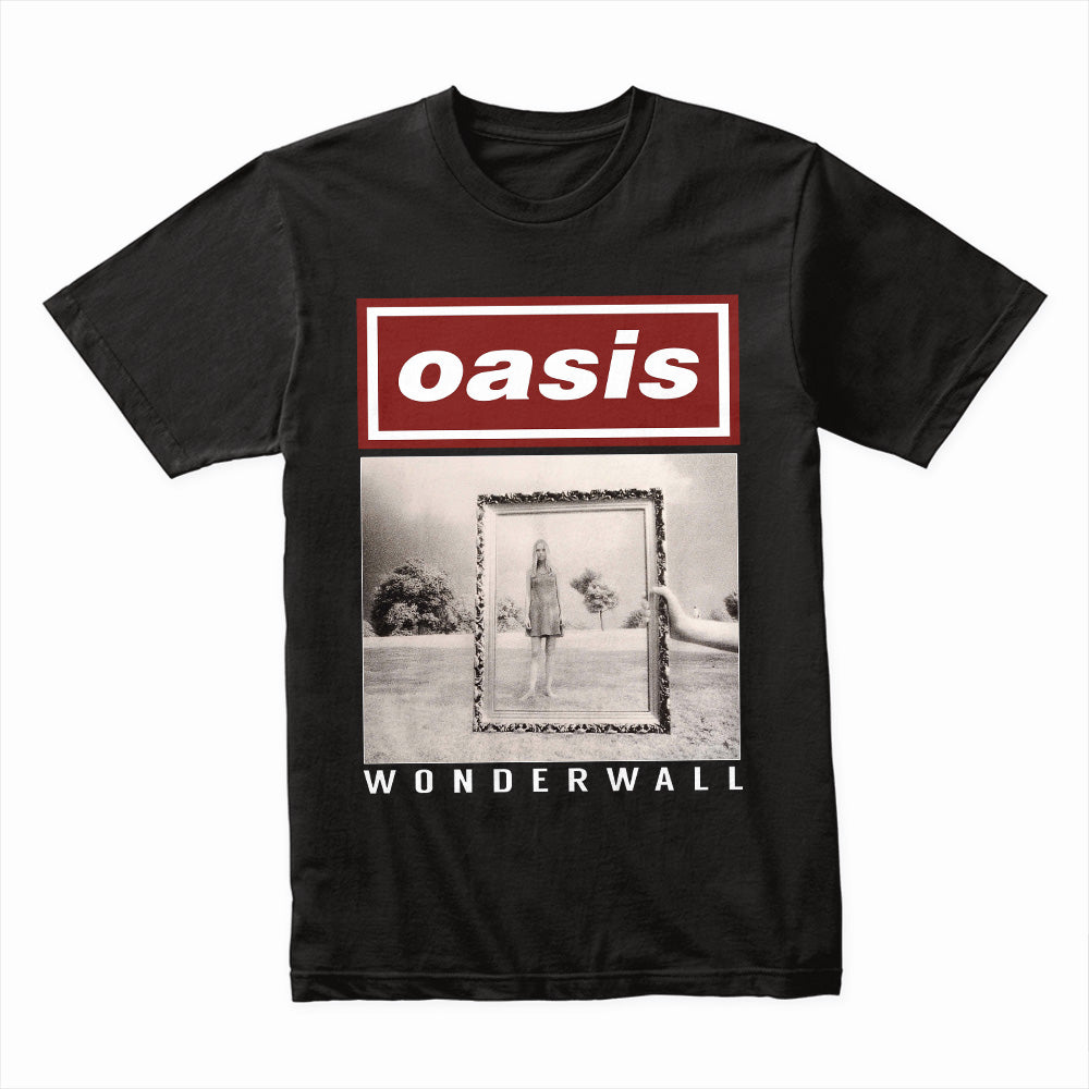 Oasis "Wonderwall" Single Cover T-Shirt – Britpop Classic Tribute