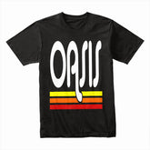 Oasis Retro Sunset Logo T-Shirt – Vintage-Inspired Britpop Tribute