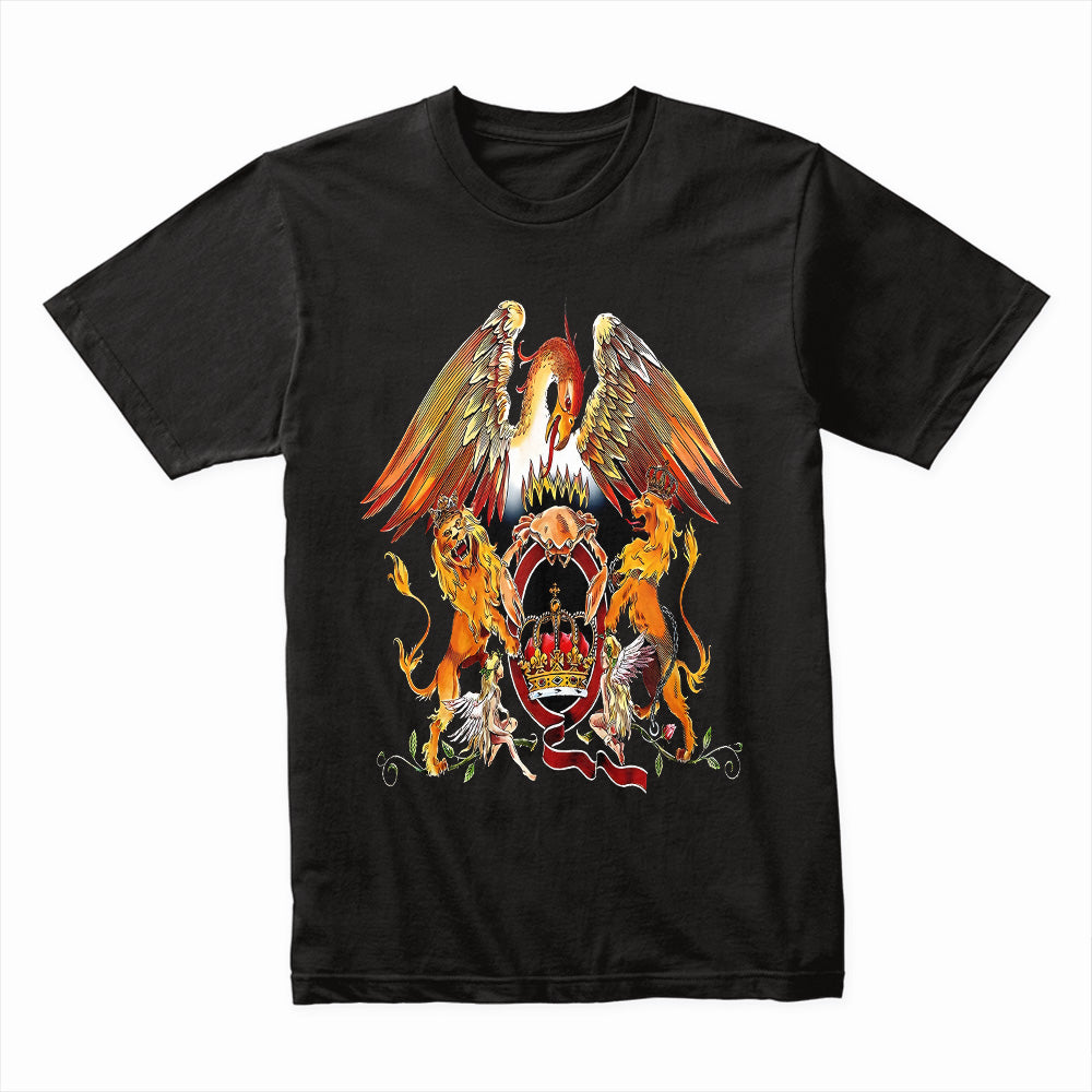Queen Band Crest T-Shirt – Iconic Rock Royalty Design