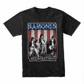 Ramones "Hey Ho, Let’s Go" American Flag T-Shirt
