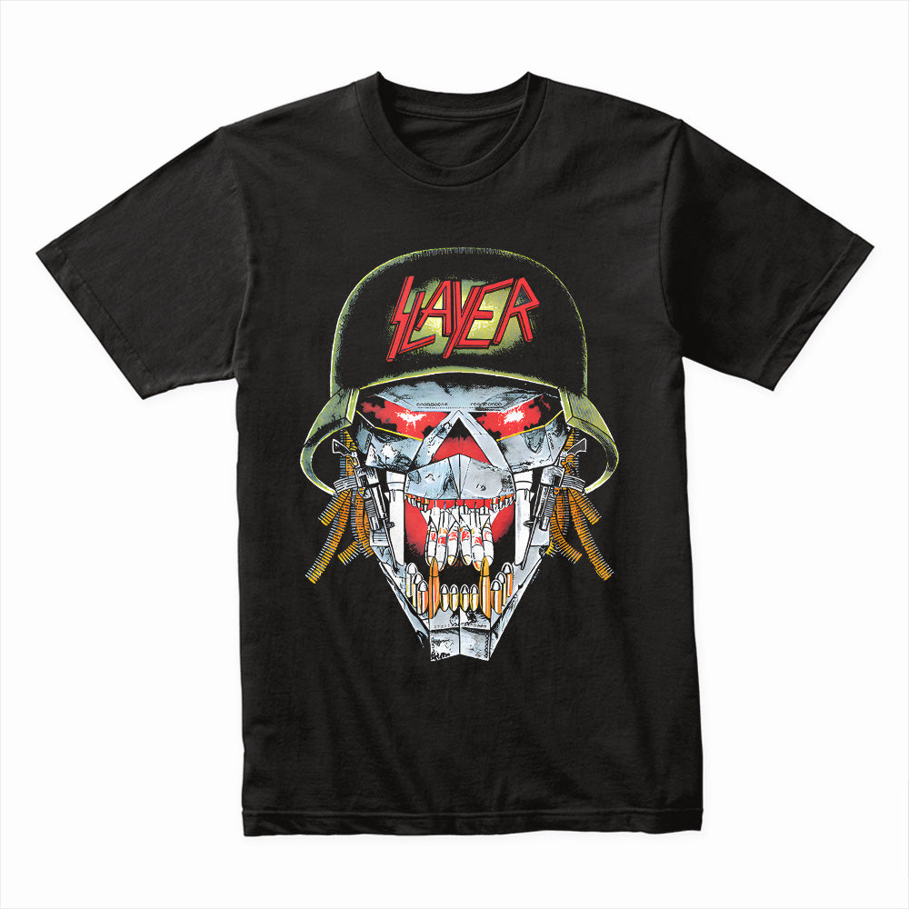 Slayer "War Machine" Metal Skull Soldier T-Shirt – Thrash Metal Power
