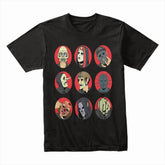 Slipknot Anime-Inspired Masked Members T-Shirt – Unique Art Style