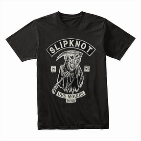 Slipknot “Des Moines Reaper” Vintage Biker-Style T-Shirt