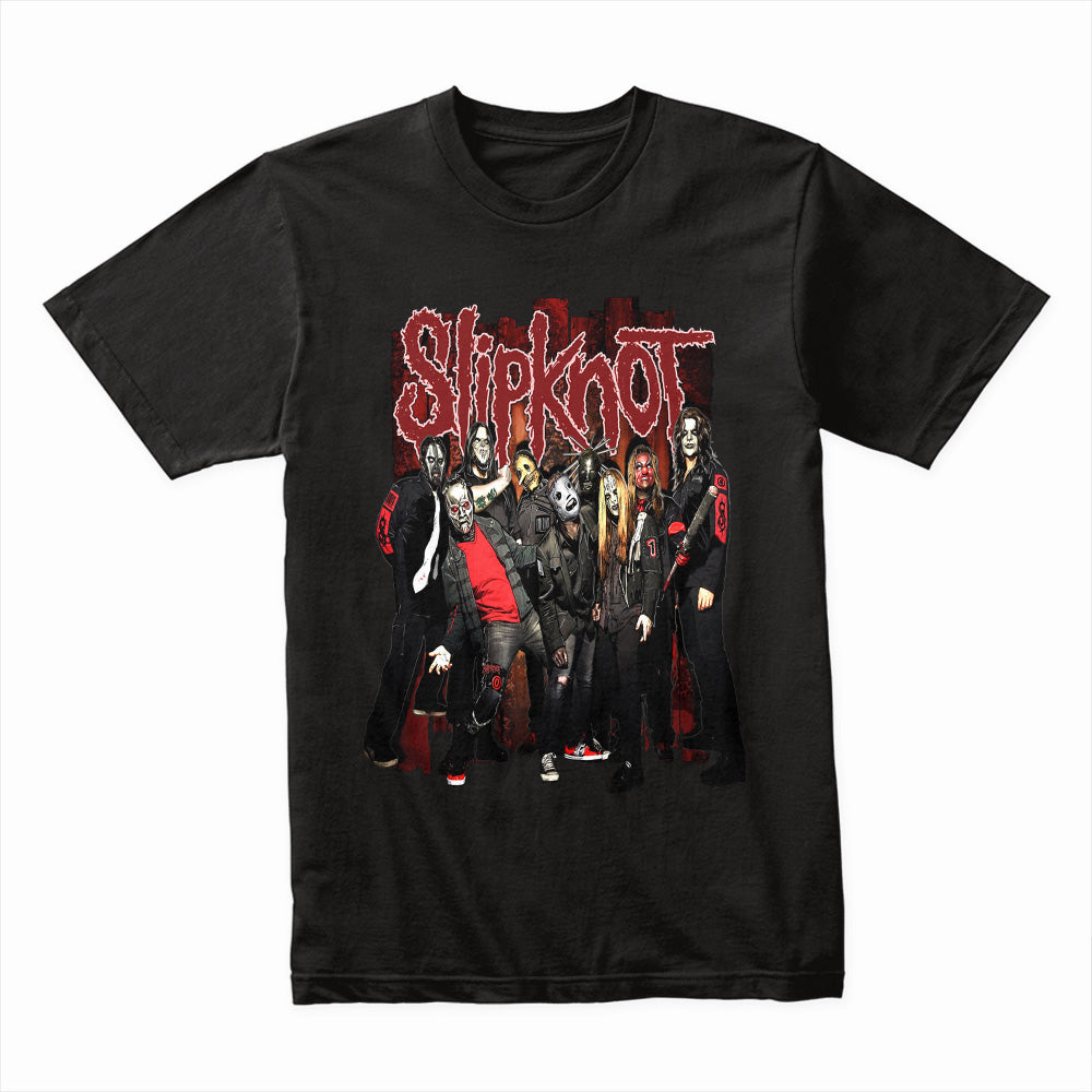 Slipknot Full Band Group Photo T-Shirt – Heavy Metal Legends
