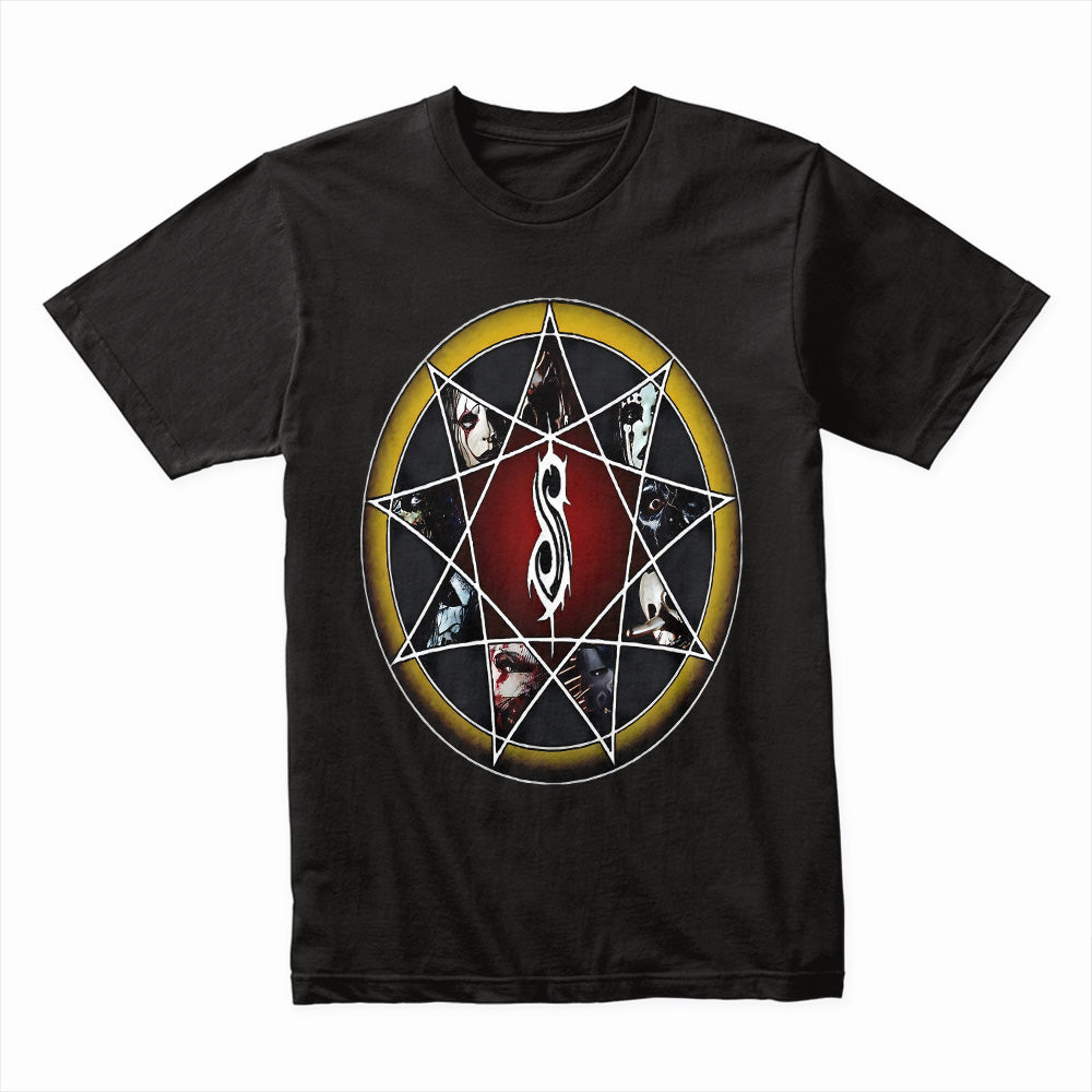 Slipknot Band Members Heptagram Sigil T-Shirt – Iconic Metal Design