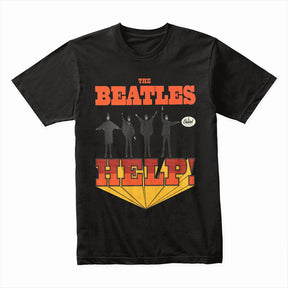 The Beatles "HELP!" Vintage Movie Poster T-Shirt – Classic Rock Tribute Tee
