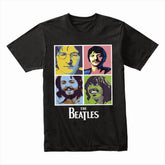 The Beatles "Pop Art Portraits" T-Shirt – Vibrant Retro Rock Tribute Tee