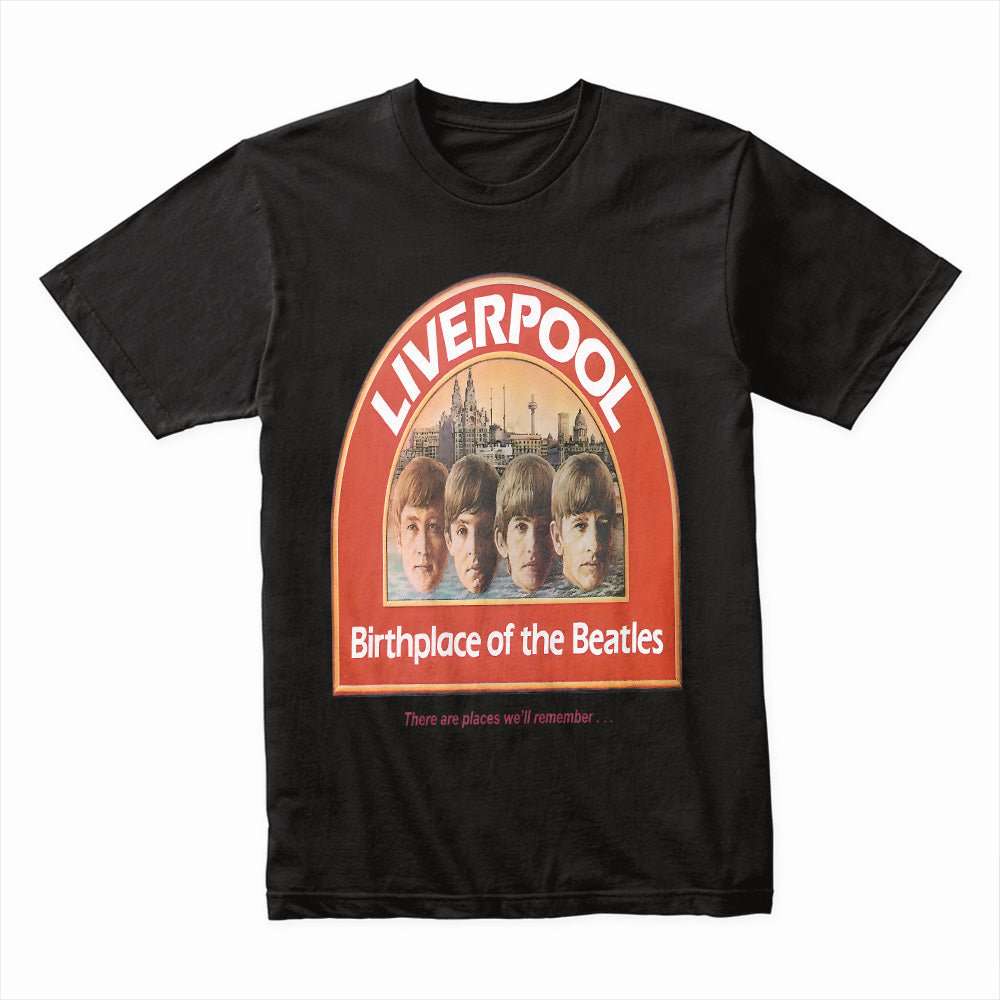 The Beatles "Liverpool Birthplace" Vintage T-Shirt – Classic Rock Heritage Tribute
