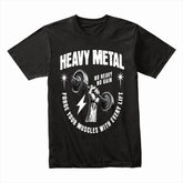 "Heavy Metal – No Heavy, No Gain" Workout T-Shirt