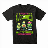 "Avocardio Fruit Fitness" Funny Gym T-Shirt – Sweat Now, Guac Later!