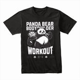 "Panda Bear Bodybuilder Workout" Fun & Motivational Gym T-Shirt