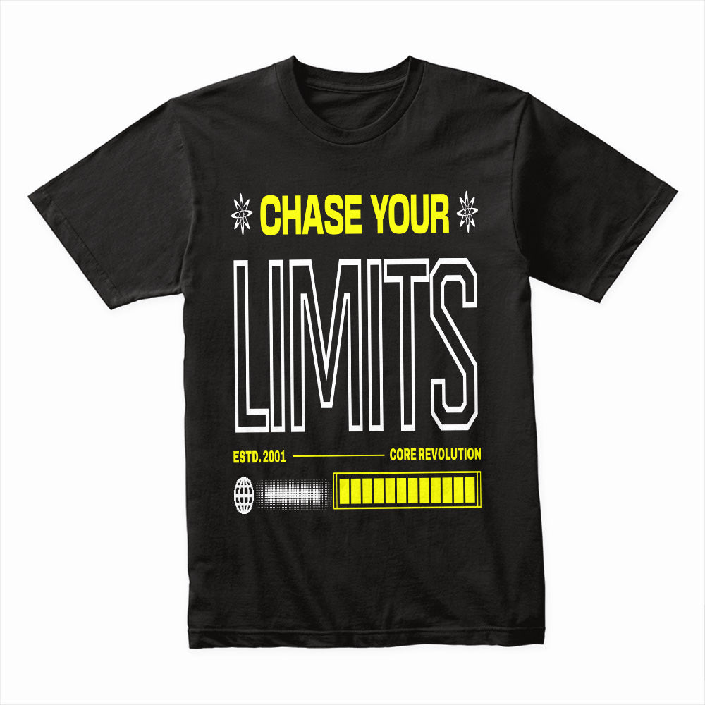"Chase Your Limits" Motivational Workout T-Shirt – Push Beyond Boundaries