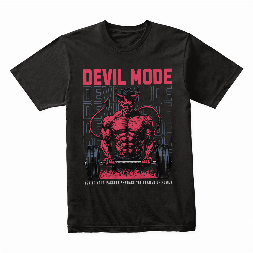 "Devil Mode" Hardcore Gym T-Shirt – Unleash Your Inner Beast