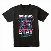 "Leave the Past Behind, Stay Strong" Motivational Octopus Workout T-Shirt