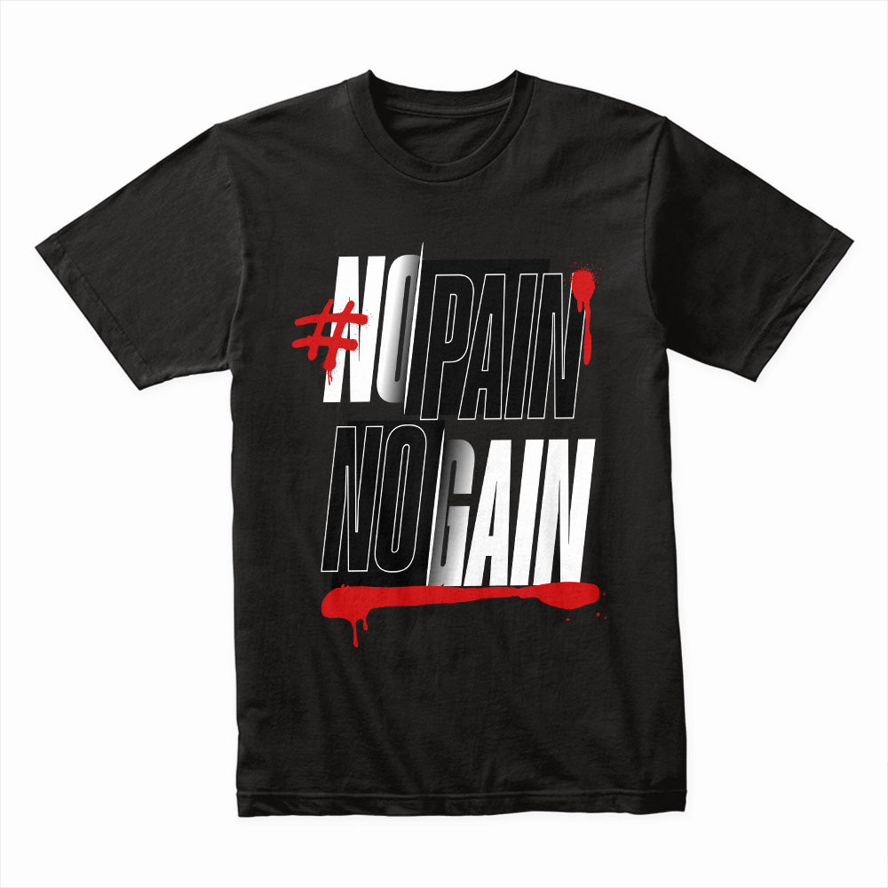 "#NoPainNoGain Hardcore Gym T-Shirt – Push Through the Struggle
