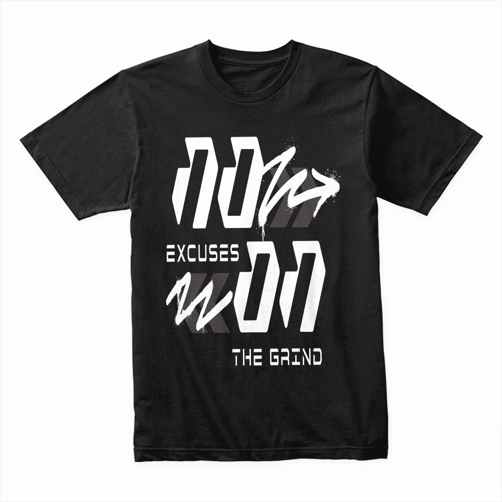 "No Excuses, No Limits" Motivational Gym T-Shirt – Stay on the Grind