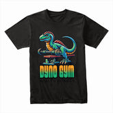 "Dyno Gym" Dinosaur Fitness T-Shirt – Fun & Motivational Workout Tee