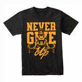 "Never Give Up" Women's Strength Training Gym T-Shirt – Empowerment & Motivation