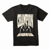 "Champion – No Pain No Gain" Motivational Gym T-Shirt – Train Like a Winner