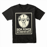 "Iron Power" Strength Training Gym T-Shirt – Build Strength with Every Rep