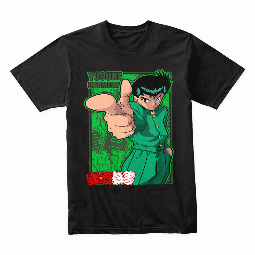 Yusuke Urameshi Spirit Gun T-Shirt – Classic Yu Yu Hakusho Anime Design