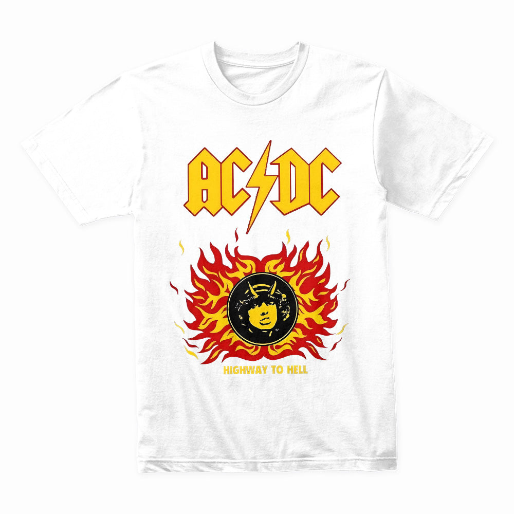 AC/DC "Highway to Hell" Fiery Tribute Graphic T-Shirt