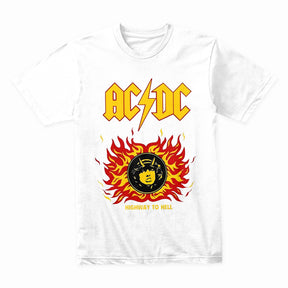 AC/DC "Highway to Hell" Fiery Tribute Graphic T-Shirt