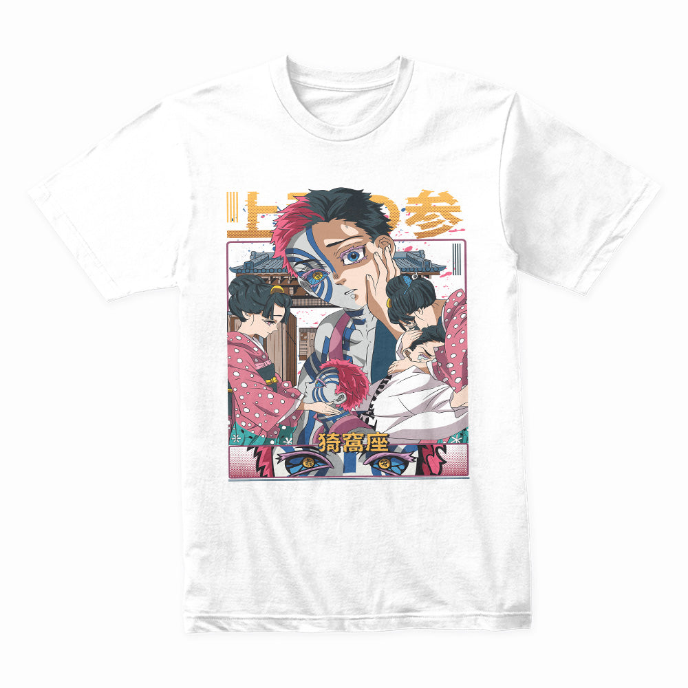 Demon Slayer Akaza T-Shirt – Stylish Upper Moon 3 Anime Graphic Tee